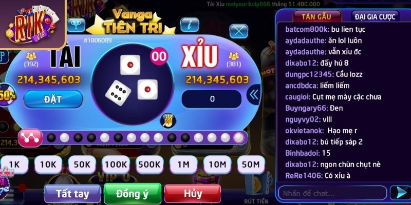 Hướng Dẫn Chơi Tài Xỉu RIKVIP Chi Tiết Từ A-Z Cho Người Mới 3 Lựa chọn loại cược phù hợp